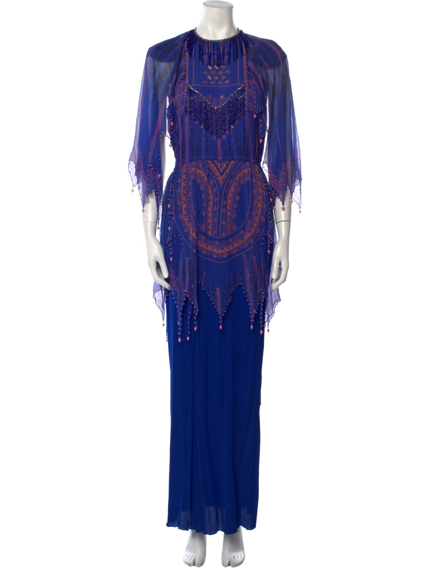 Zandra Rhodes Vintage Long Dress