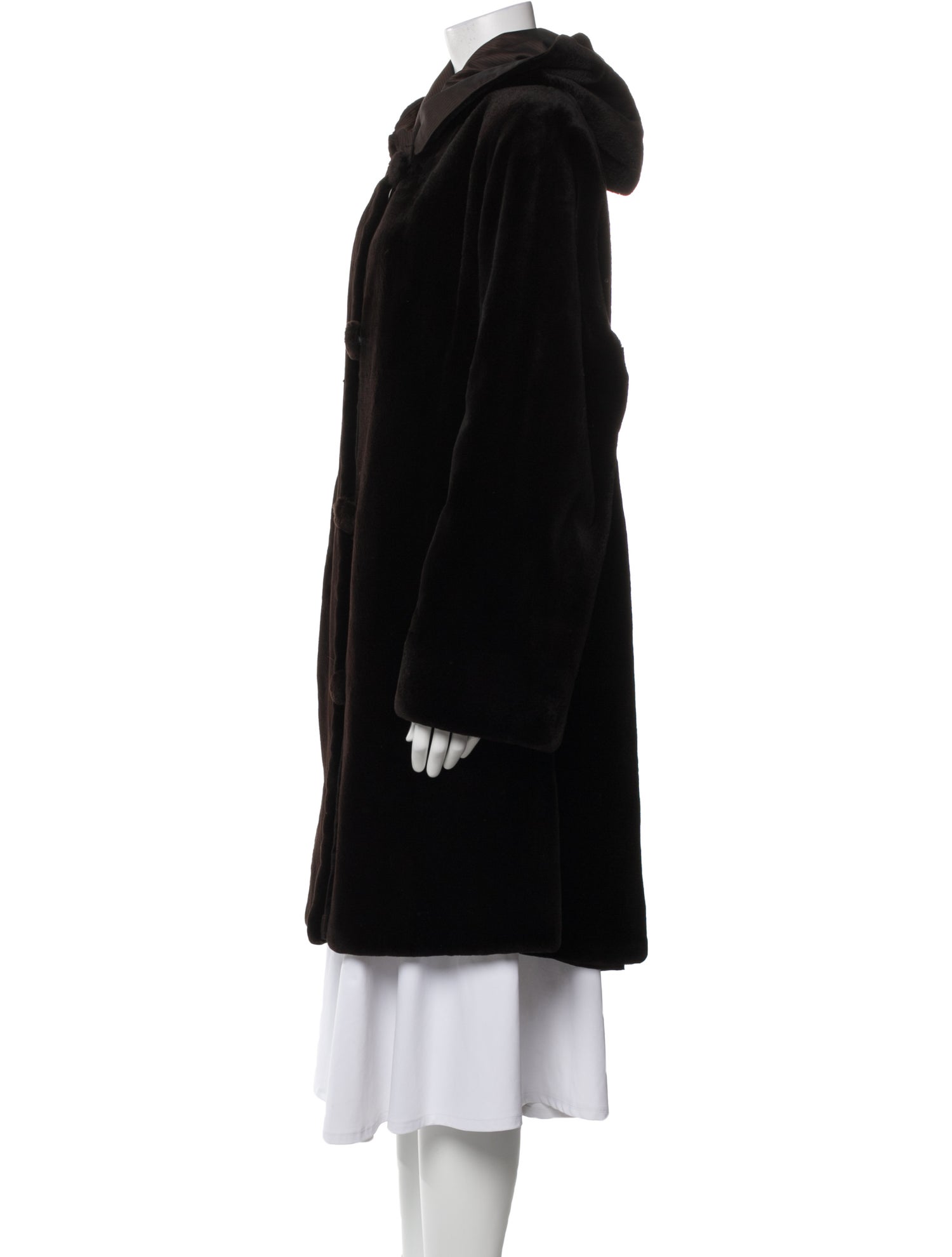 Zandra Rhodes Vintage Reversible Faux Fur Coat