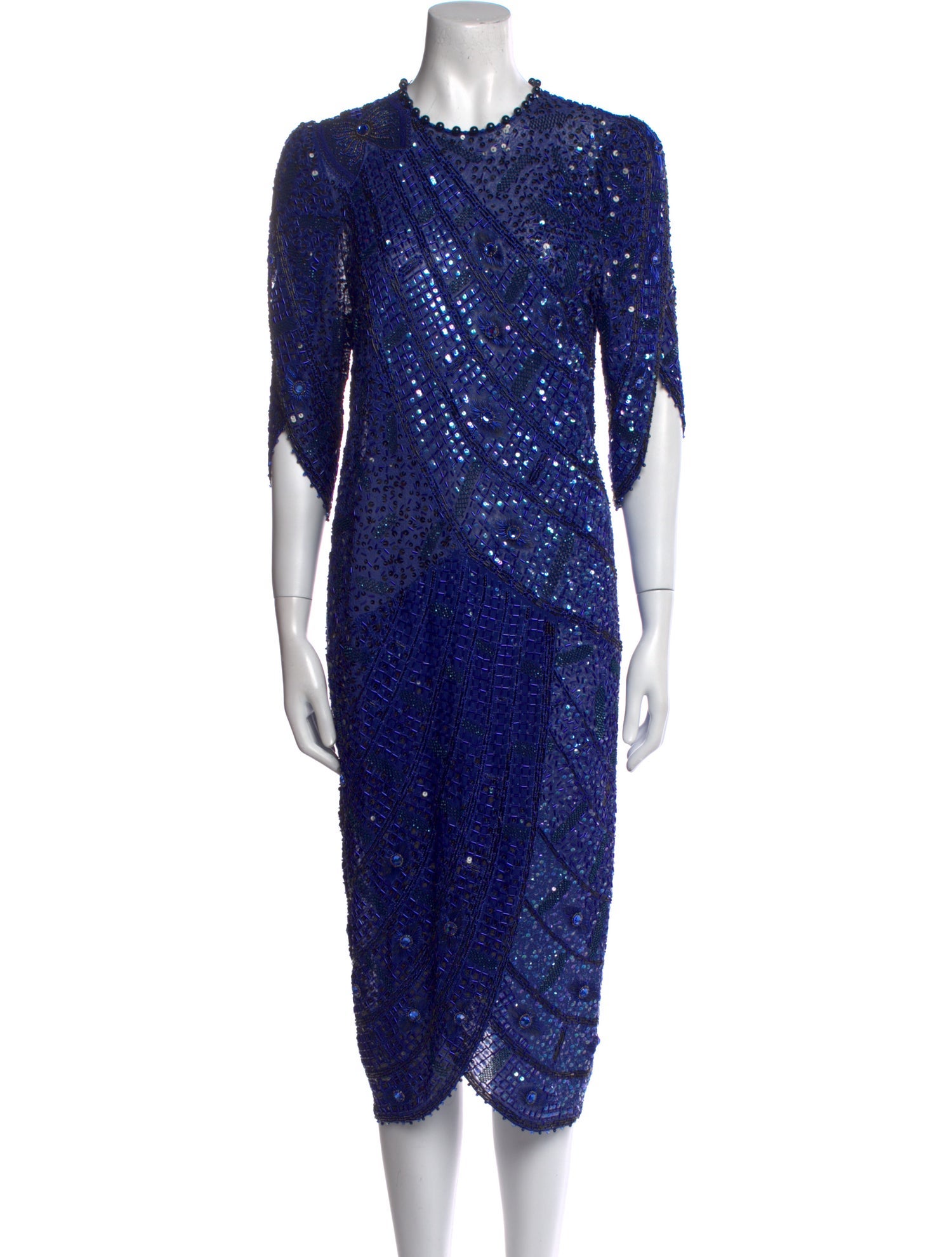 Zandra Rhodes Silk Midi Length Dress