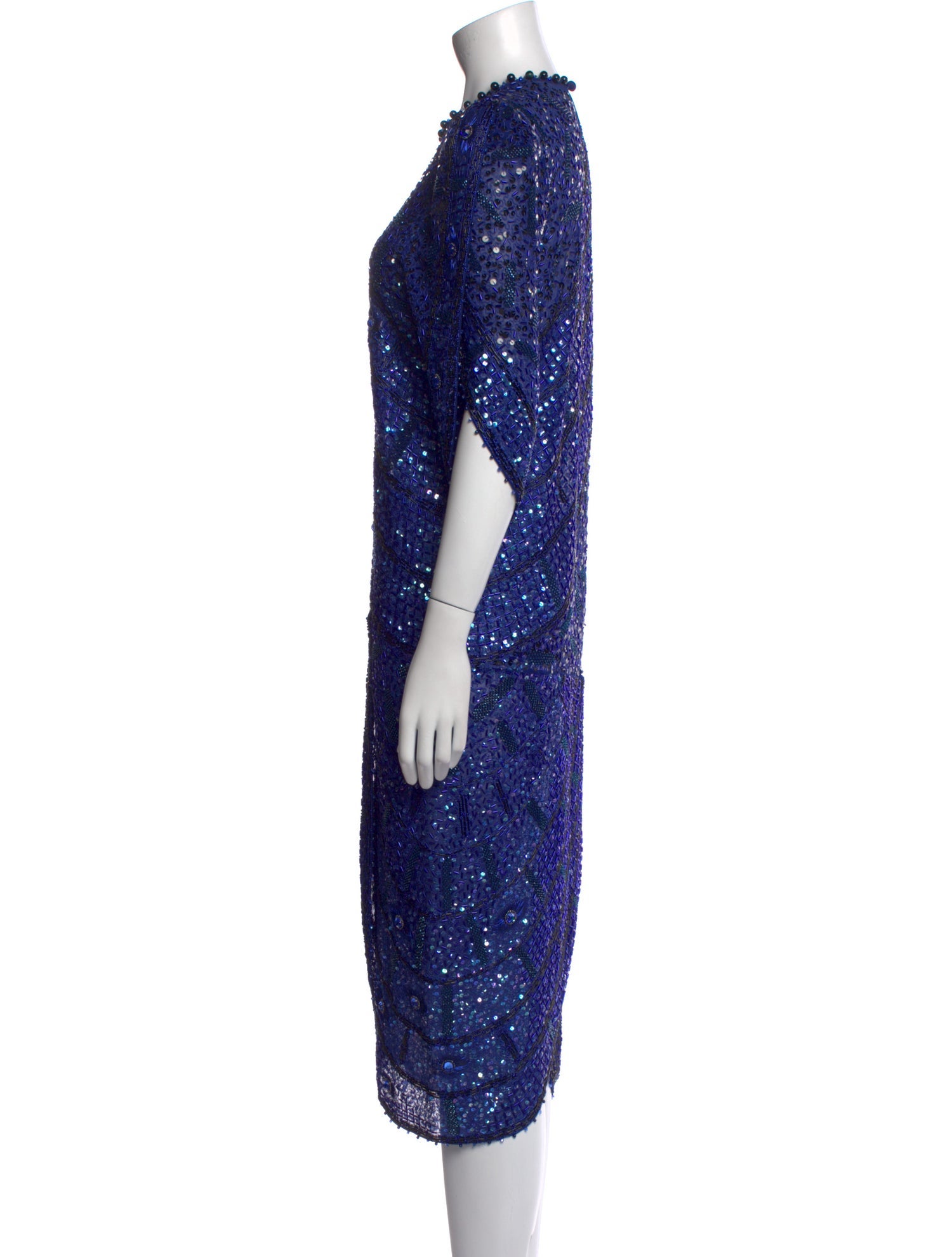 Zandra Rhodes Silk Midi Length Dress