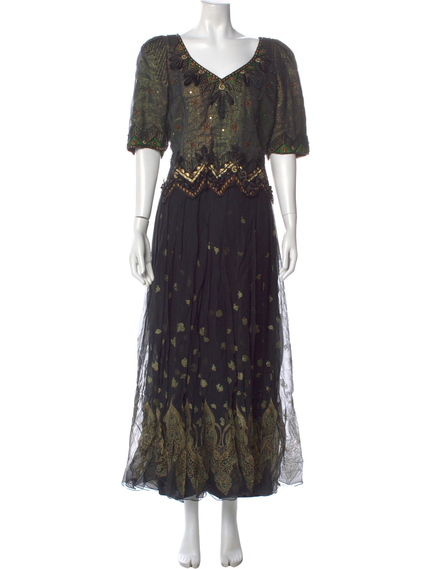 Zandra Rhodes Printed Long Dress