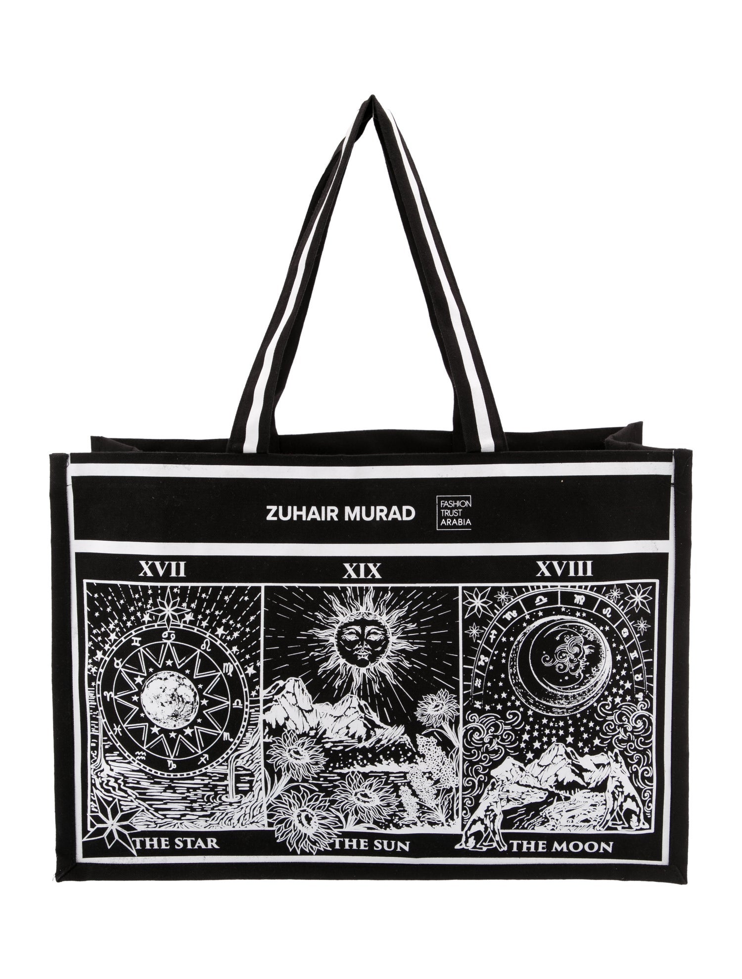 【美品】Bazaar of Baghdad Zuhair Murad Canvas Tote Bag - Black Totes, Handbags
