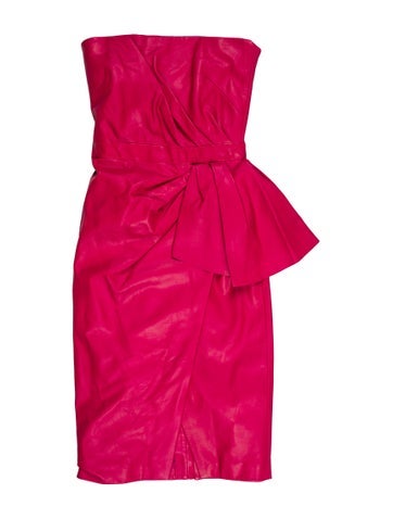 Zuhair Murad Dresses Lamb Leather Knee-Length Dress Us4, It40 | S