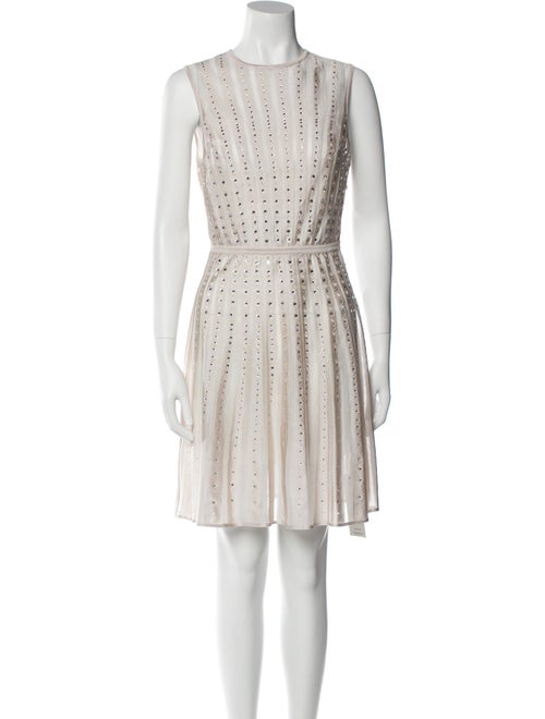 Zuhair Murad Crew Neck Mini Dress