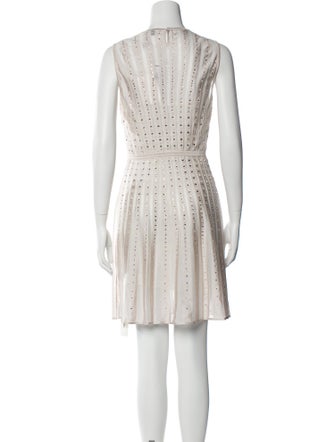 Zuhair Murad Crew Neck Mini Dress
