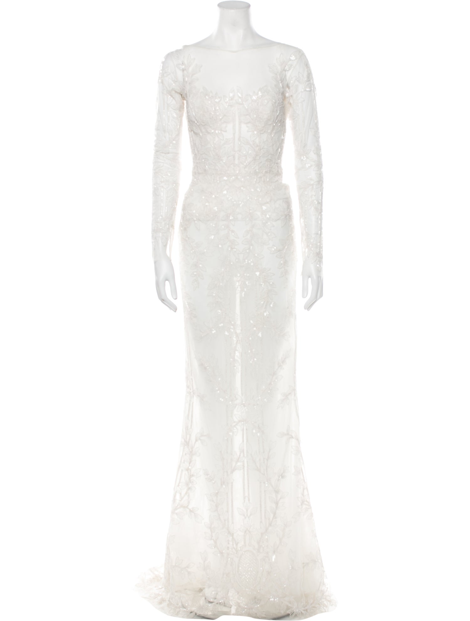 Zuhair Murad Lace Pattern Long Dress