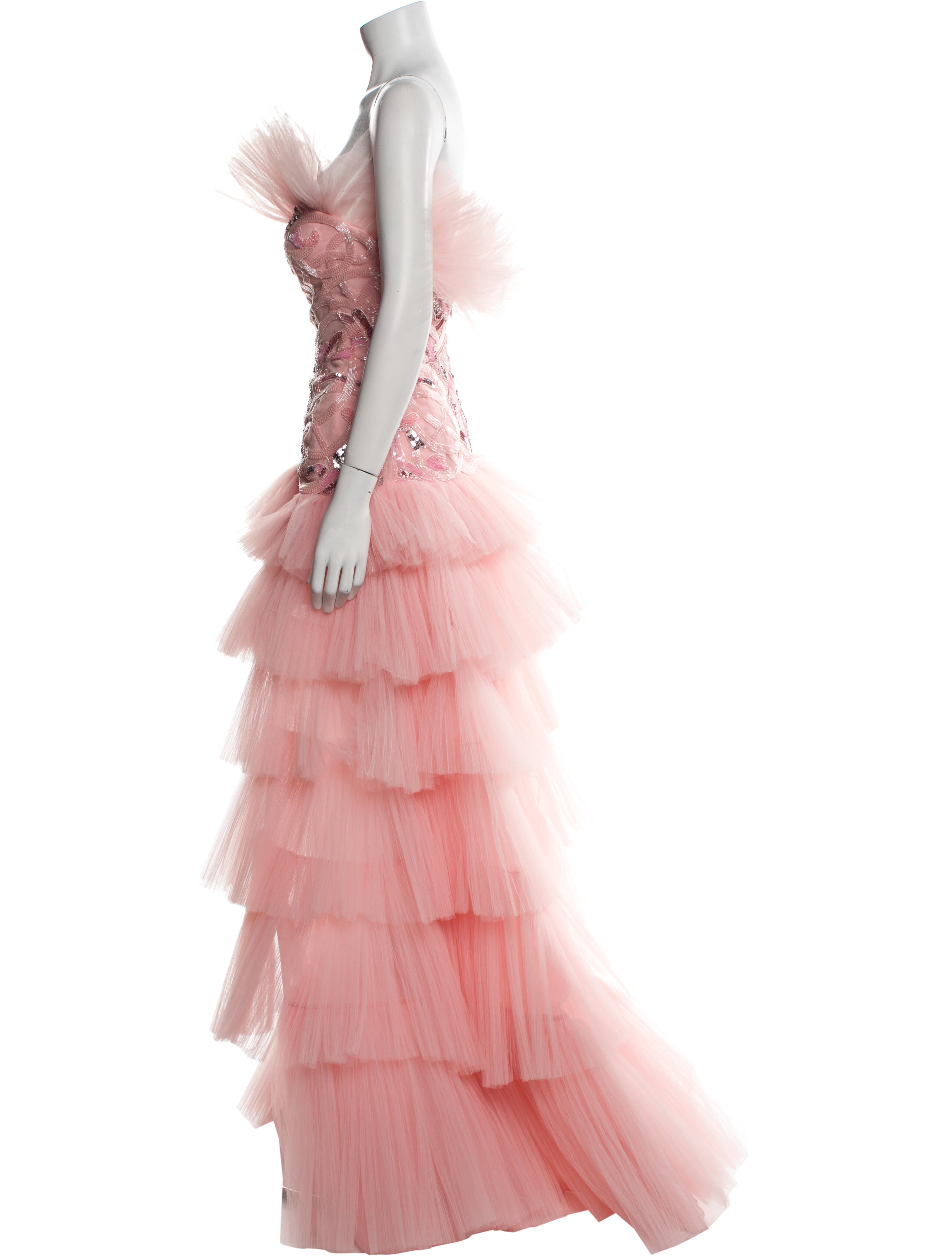 Zuhair Murad Tie-Dye Print Long Dress