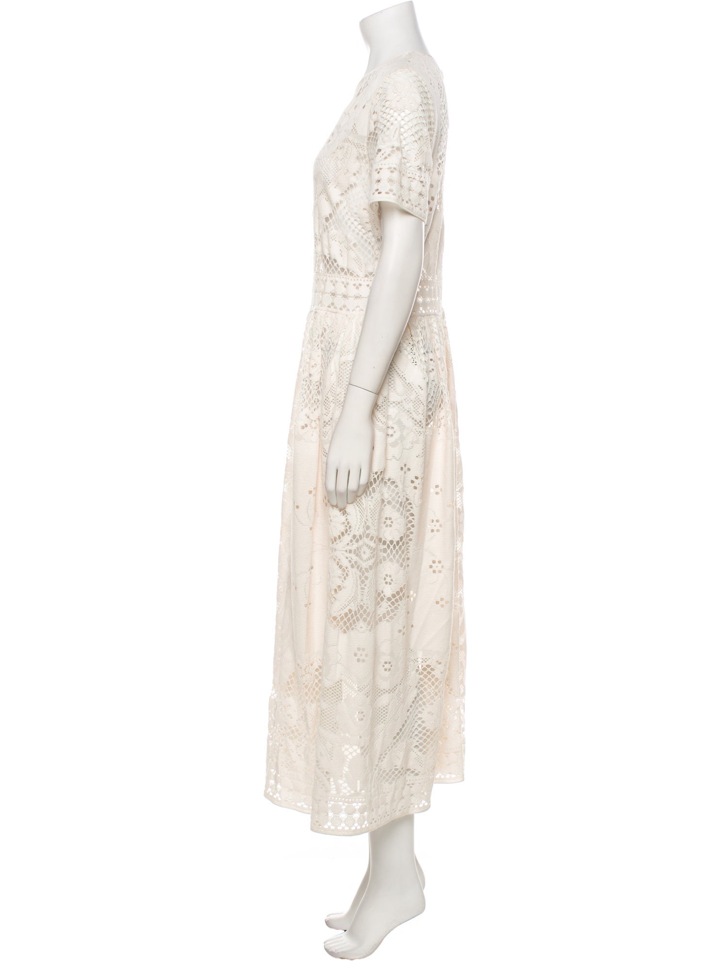 Zuhair Murad Lace Pattern Long Dress