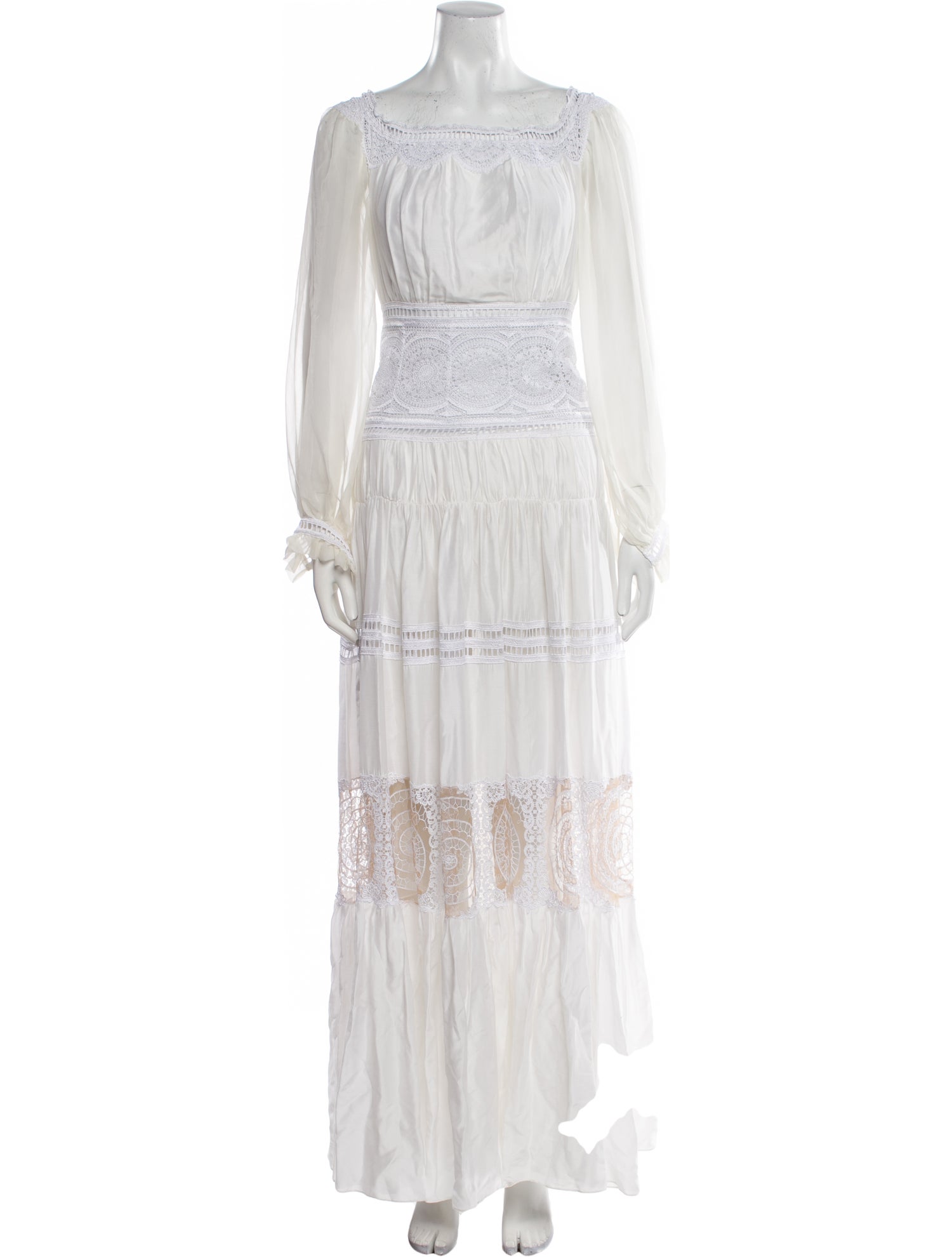 Zuhair Murad Square Neckline Long Dress