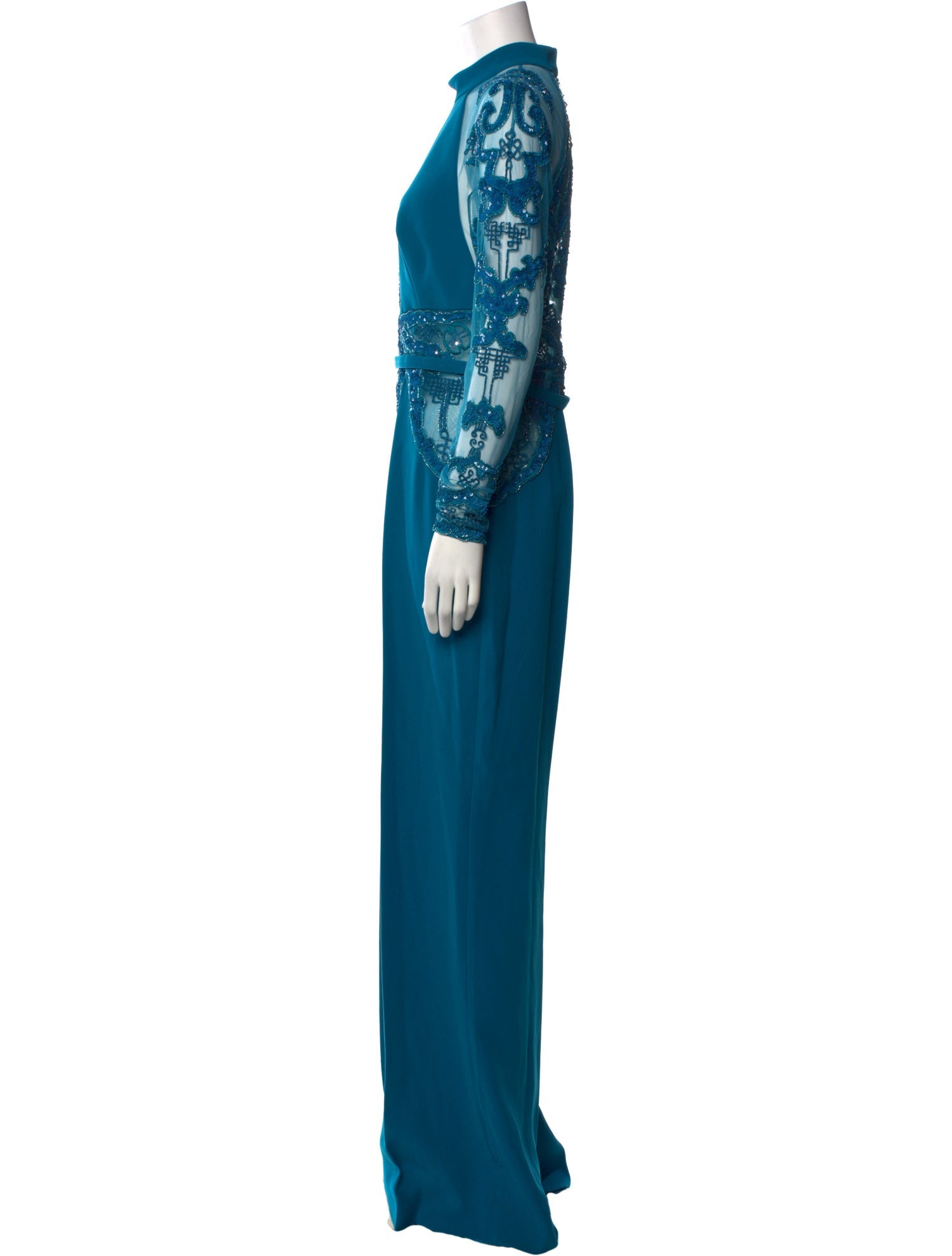 Zuhair Murad Mock Neck Jumpsuit w/ Tags