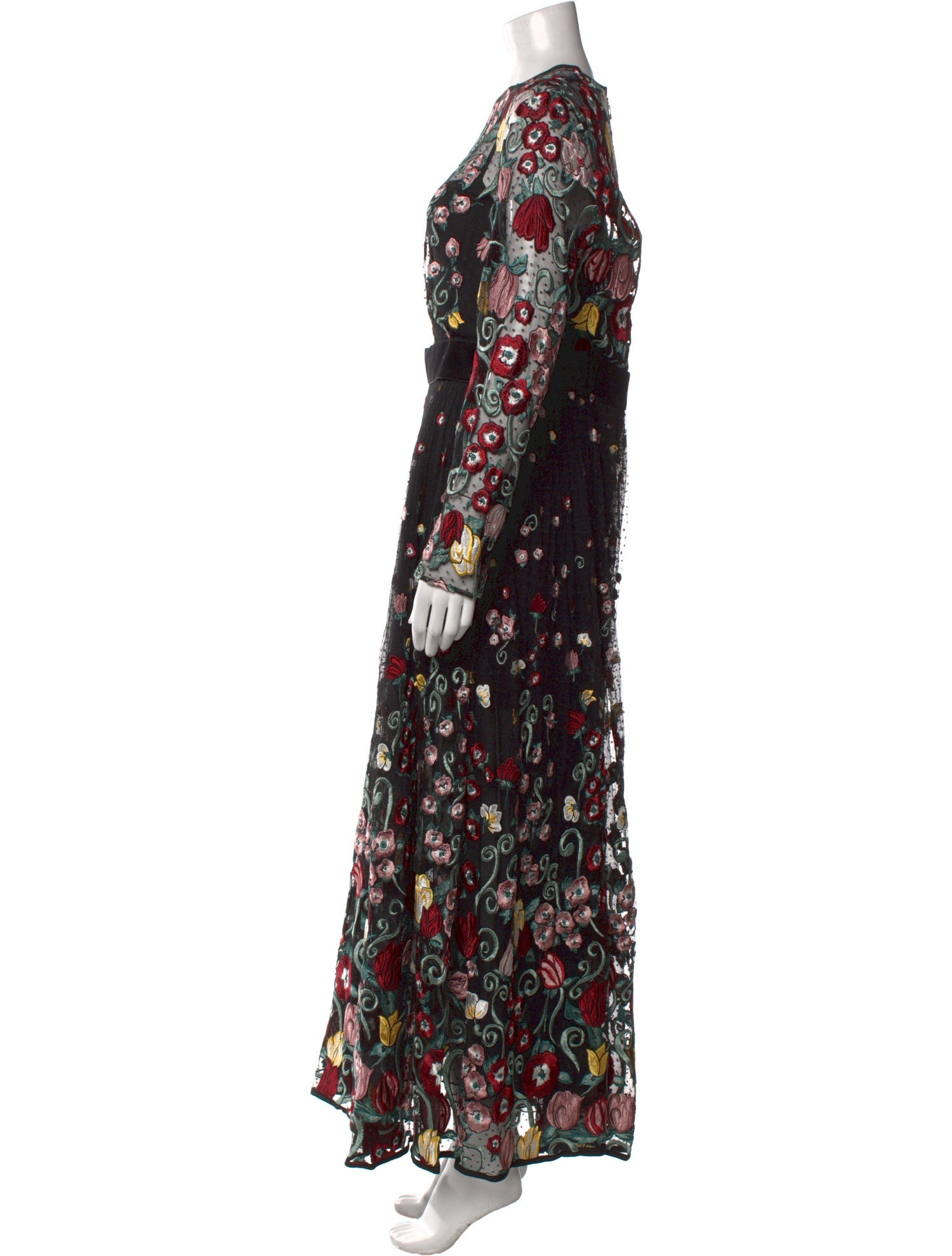 Zuhair Murad Floral Print Long Dress