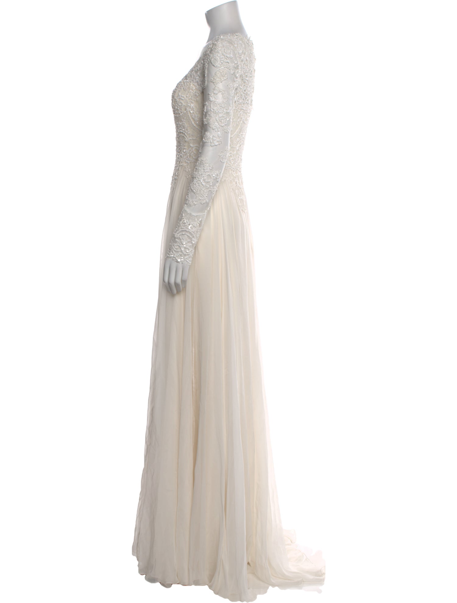 Zuhair Murad Bateau Neckline Long Dress