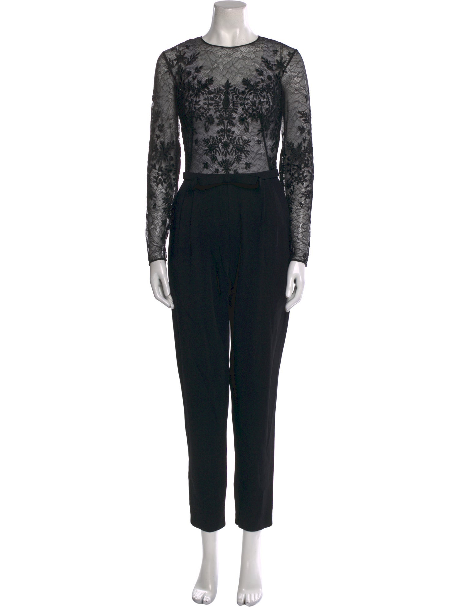 Zuhair Murad Silk Crew Neck Jumpsuit