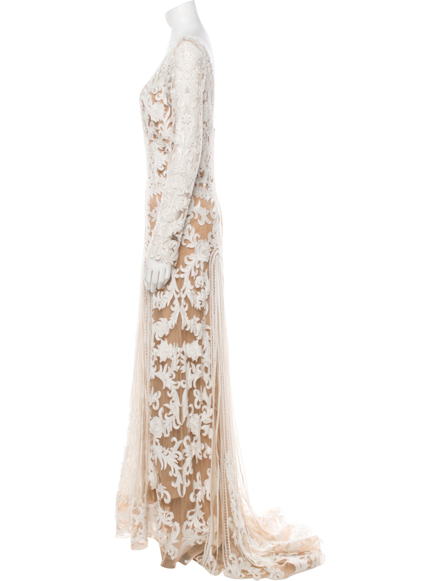 Zuhair Murad Lace Pattern Long Dress