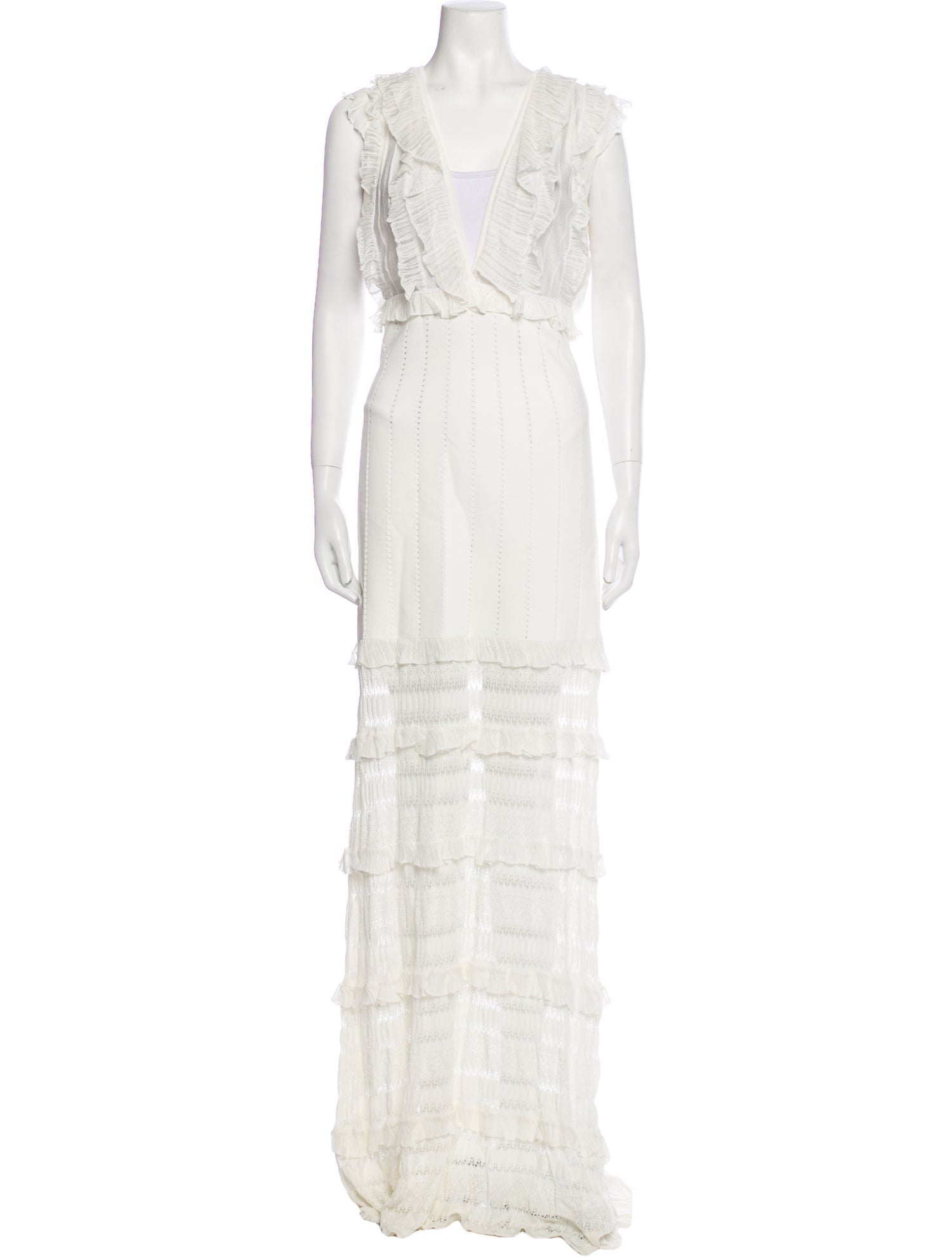 Zuhair Murad V-Neck Long Dress w/ Tags