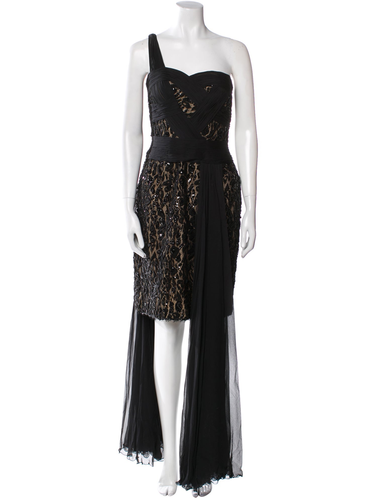 Zuhair Murad Lace Pattern Long Dress