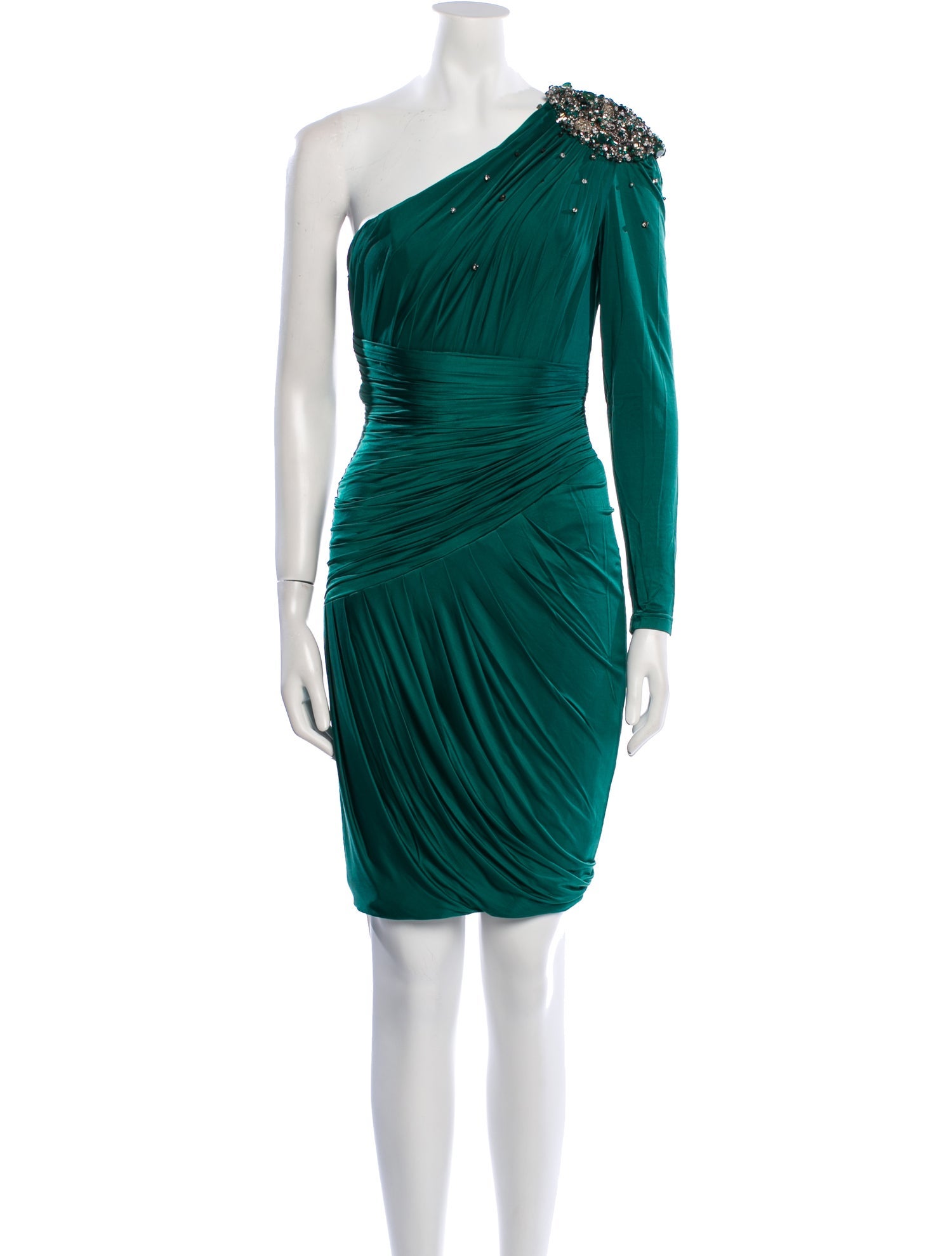 Zuhair Murad One-Shoulder Mini Dress