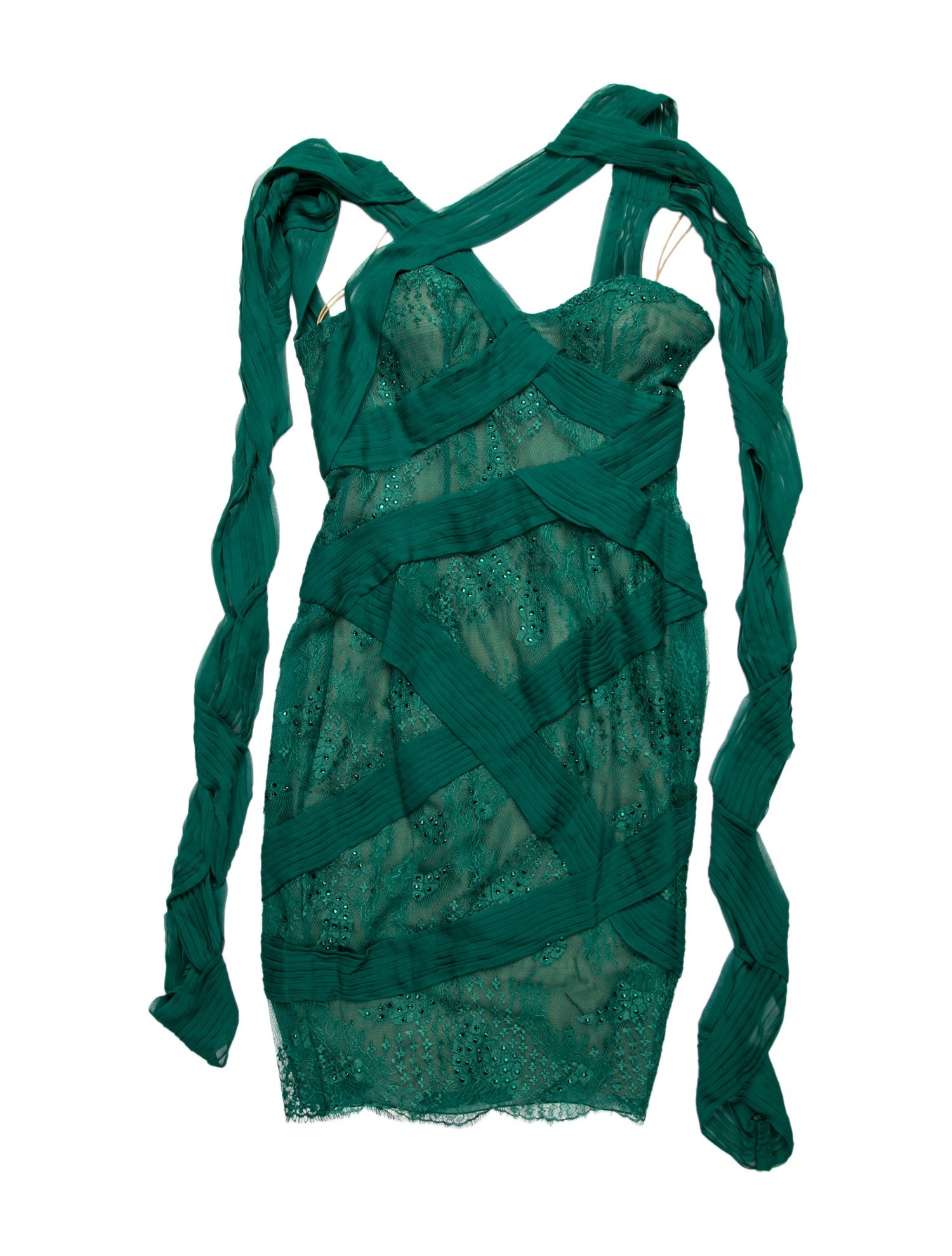 Zuhair Murad Lace Pattern Mini Dress