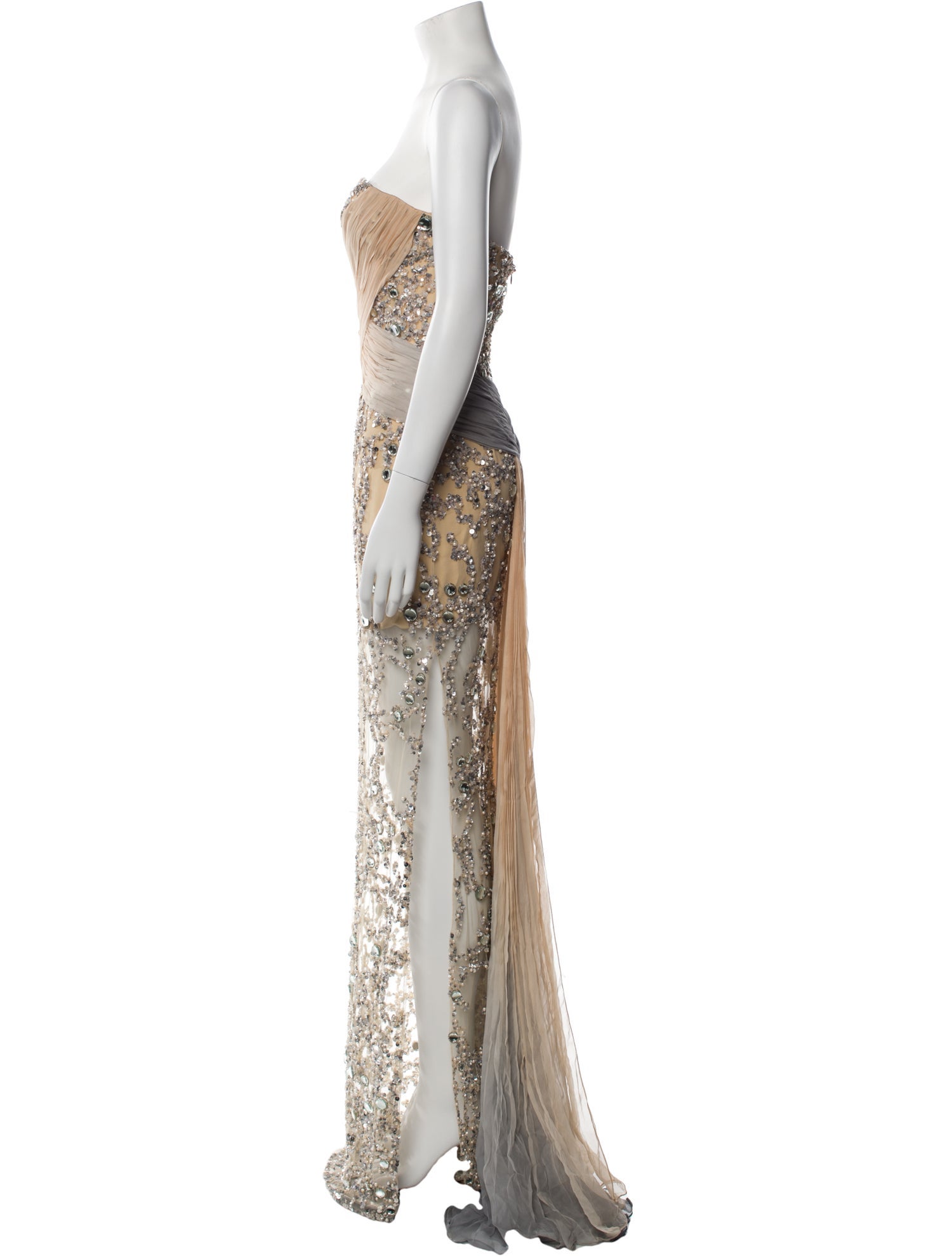 Zuhair Murad Lace Pattern Long Dress