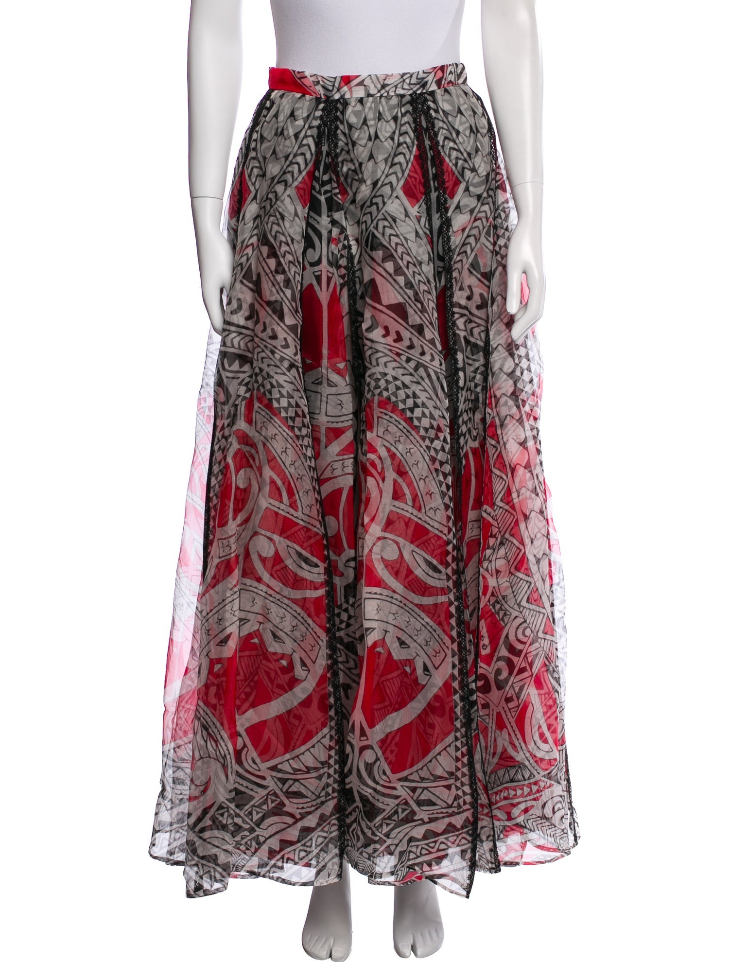 Zuhair Murad Printed Long Skirt