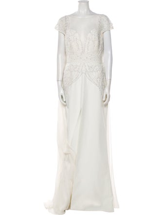 Zuhair Murad Bateau Neckline Long Dress
