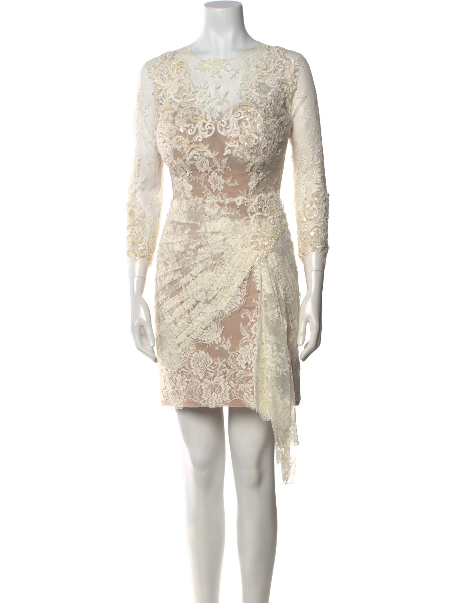 Zuhair Murad Lace Pattern Midi Length Dress