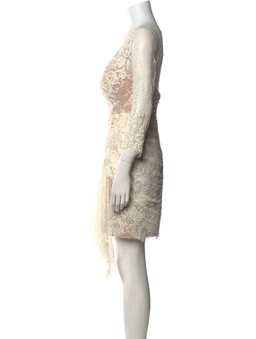 Zuhair Murad Lace Pattern Midi Length Dress