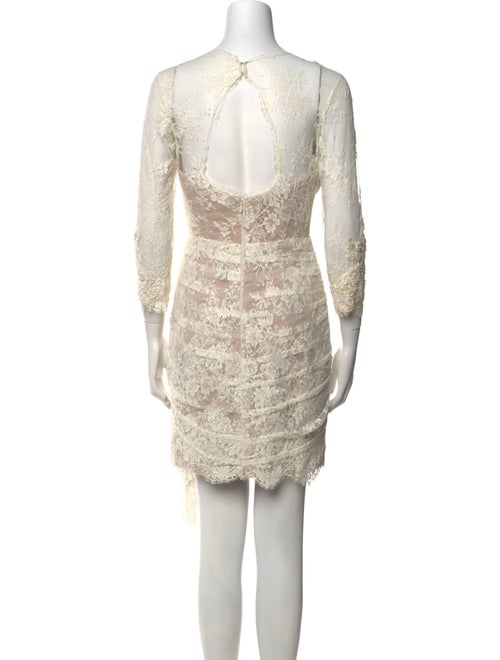 Zuhair Murad Lace Pattern Midi Length Dress