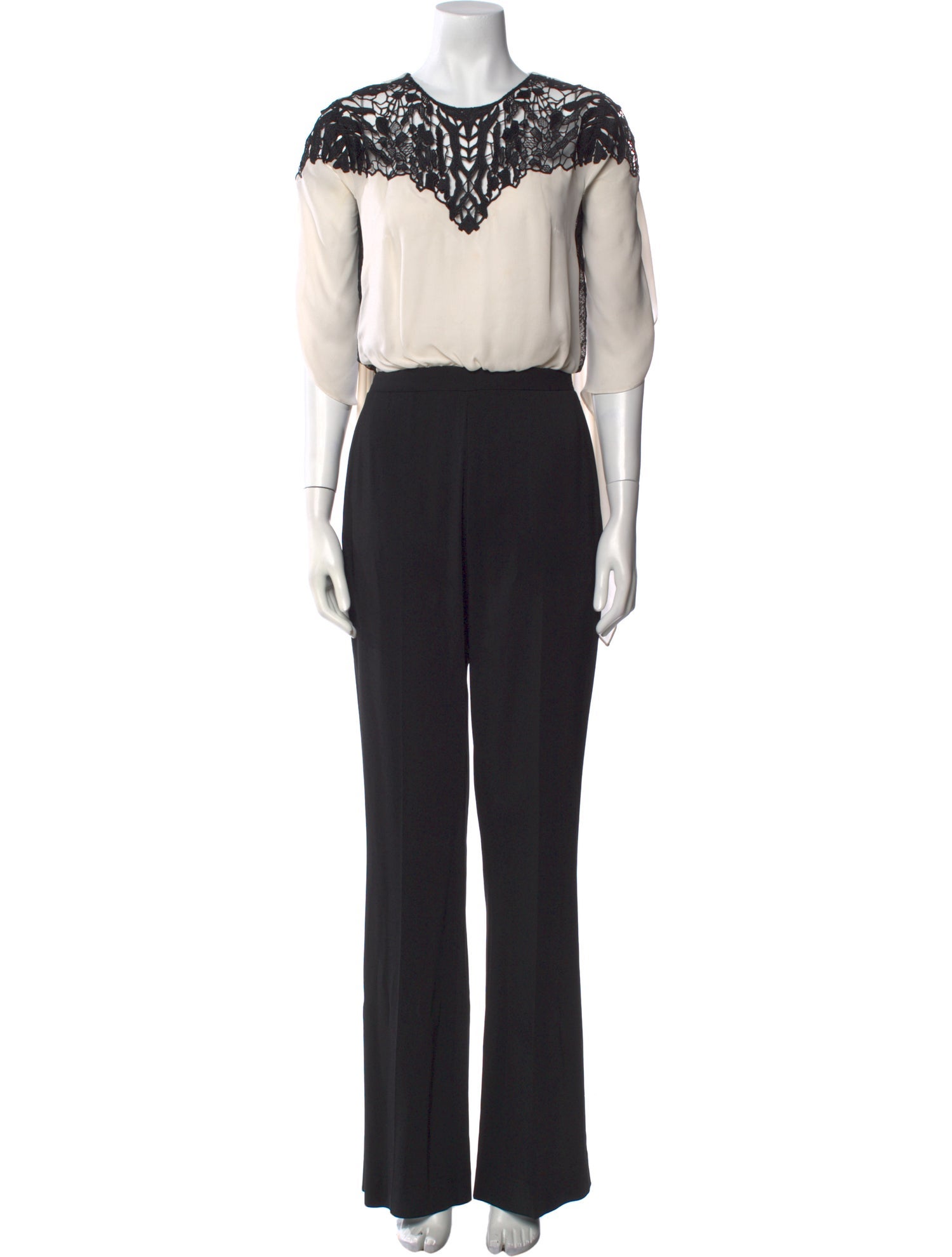 Zuhair Murad Crew Neck Jumpsuit