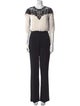 Zuhair Murad Crew Neck Jumpsuit