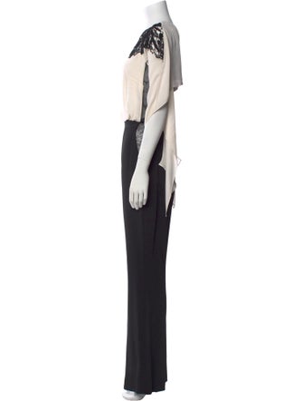 Zuhair Murad Crew Neck Jumpsuit