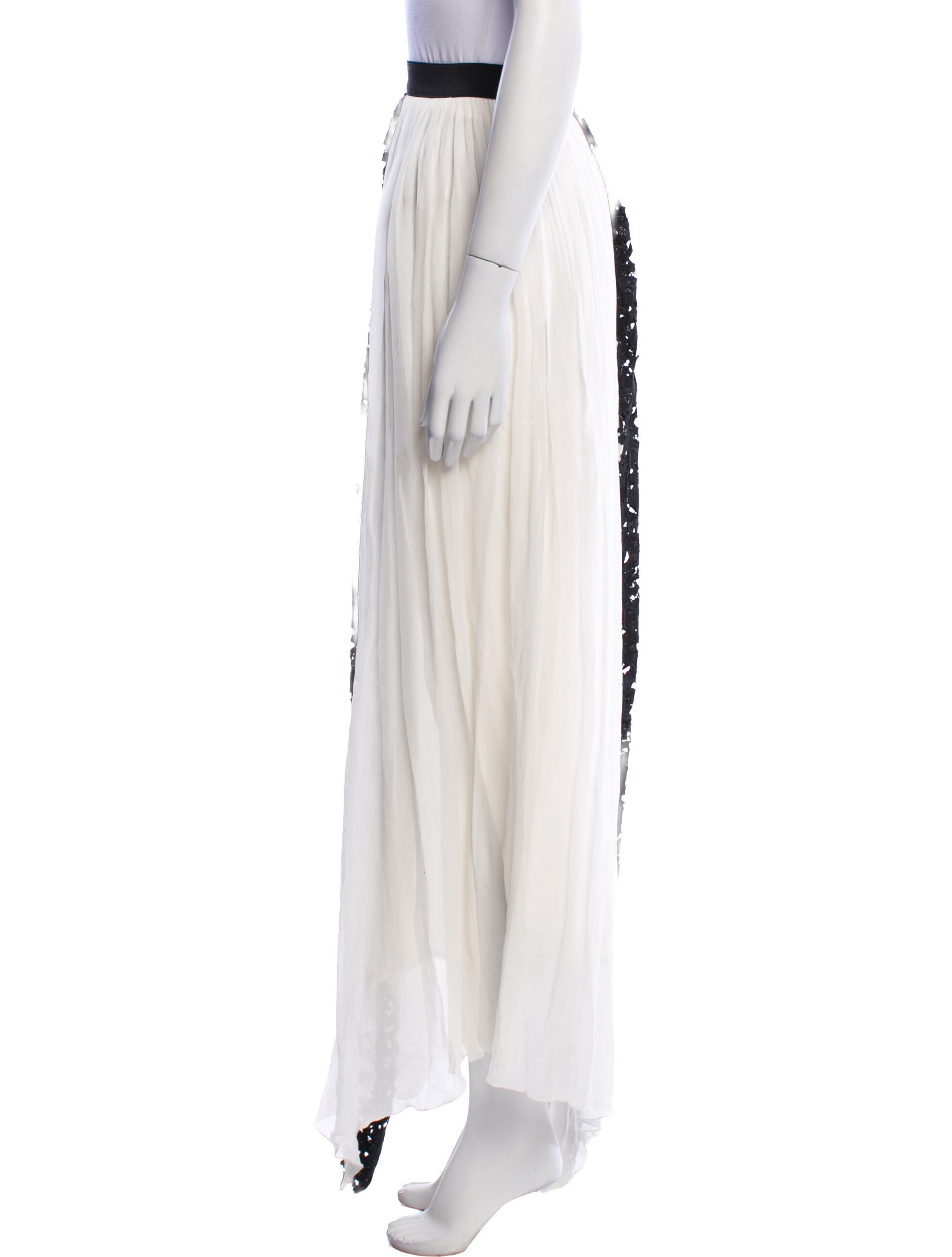 Zuhair Murad Silk Midi Length Skirt