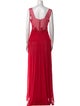 Zuhair Murad Scoop Neck Long Dress