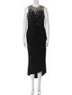 Zuhair Murad Crew Neck Long Dress