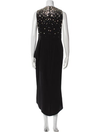Zuhair Murad Crew Neck Long Dress