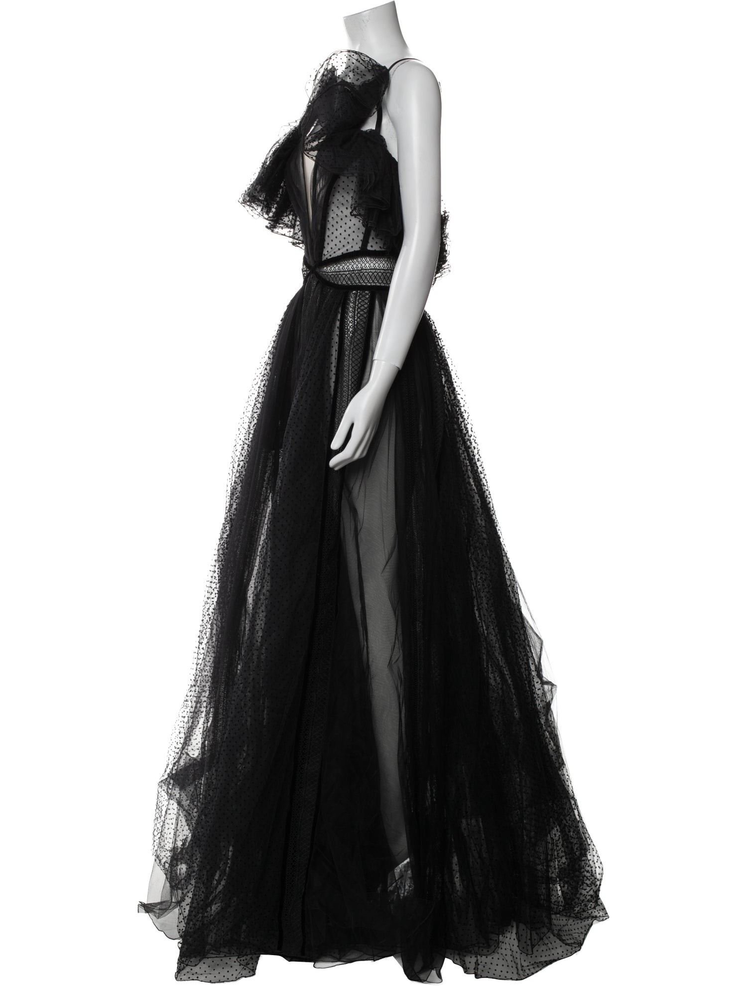 Zuhair Murad V-Neck Long Dress