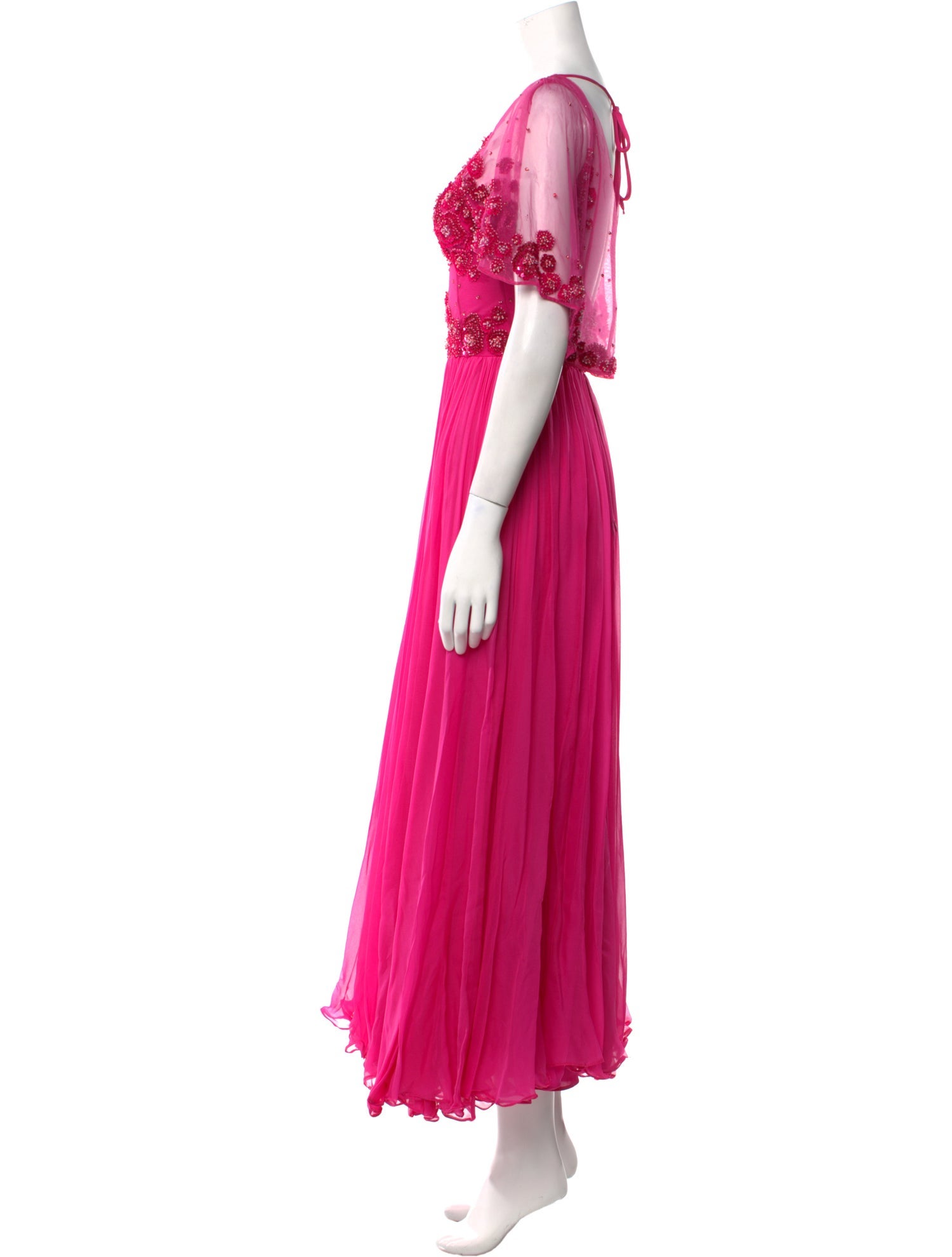 Zuhair Murad Scoop Neck Long Dress