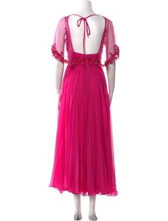 Zuhair Murad Scoop Neck Long Dress