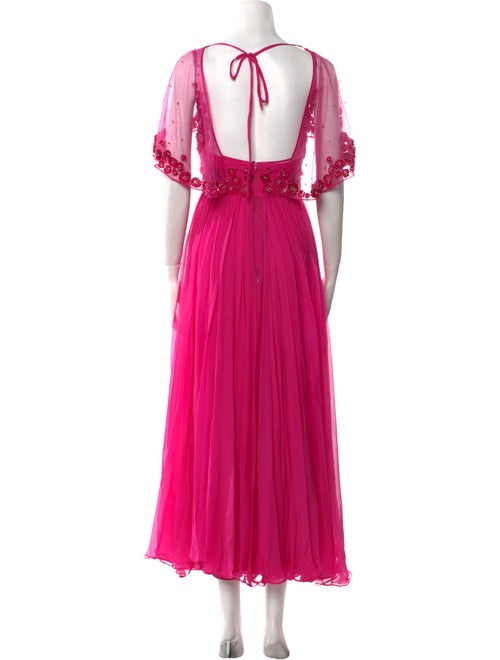 Zuhair Murad Scoop Neck Long Dress