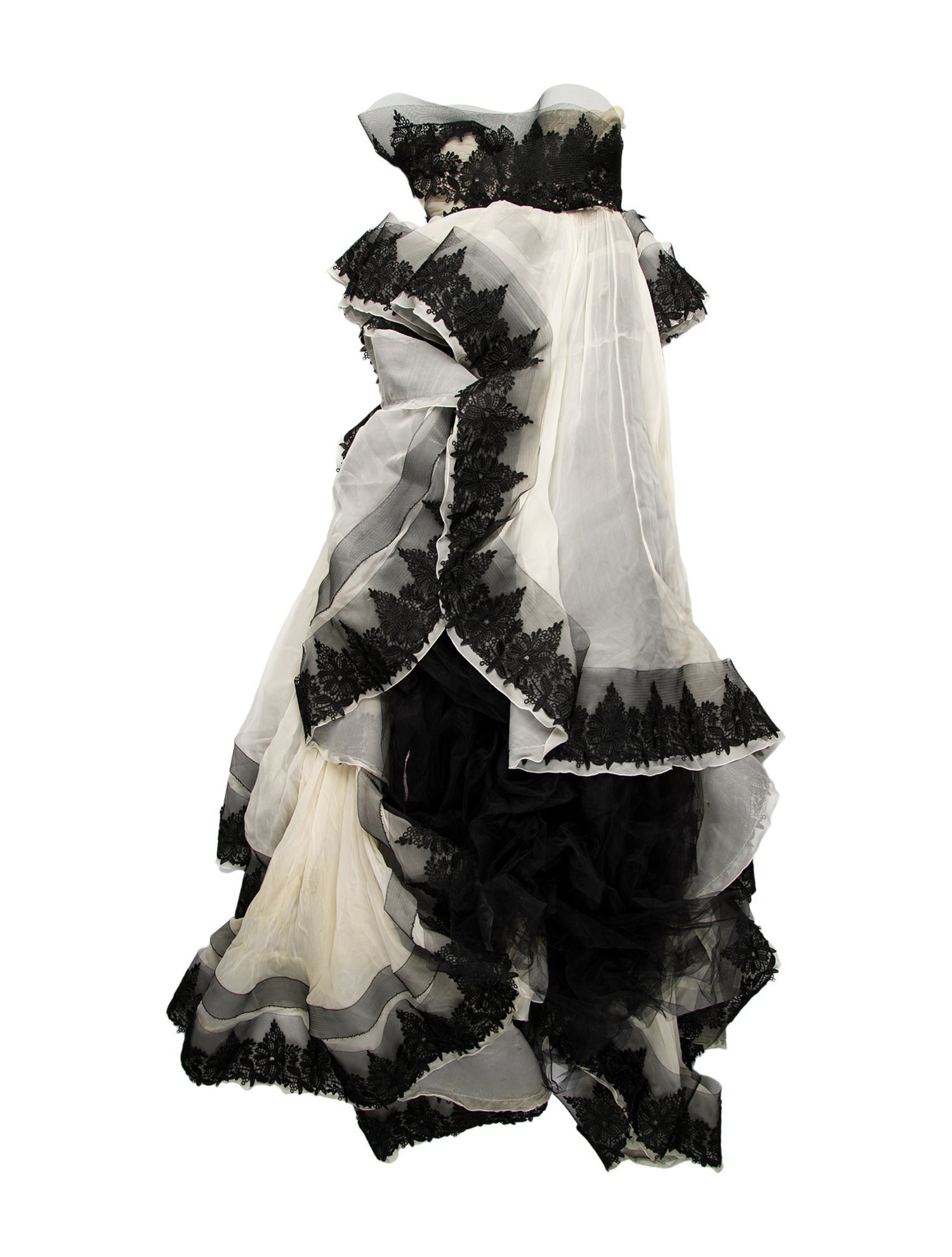 Zuhair Murad Lace Pattern Long Dress