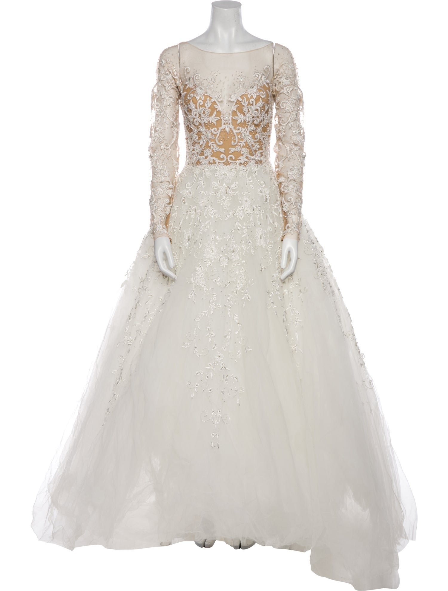 Zuhair Murad Bateau Neckline Long Dress