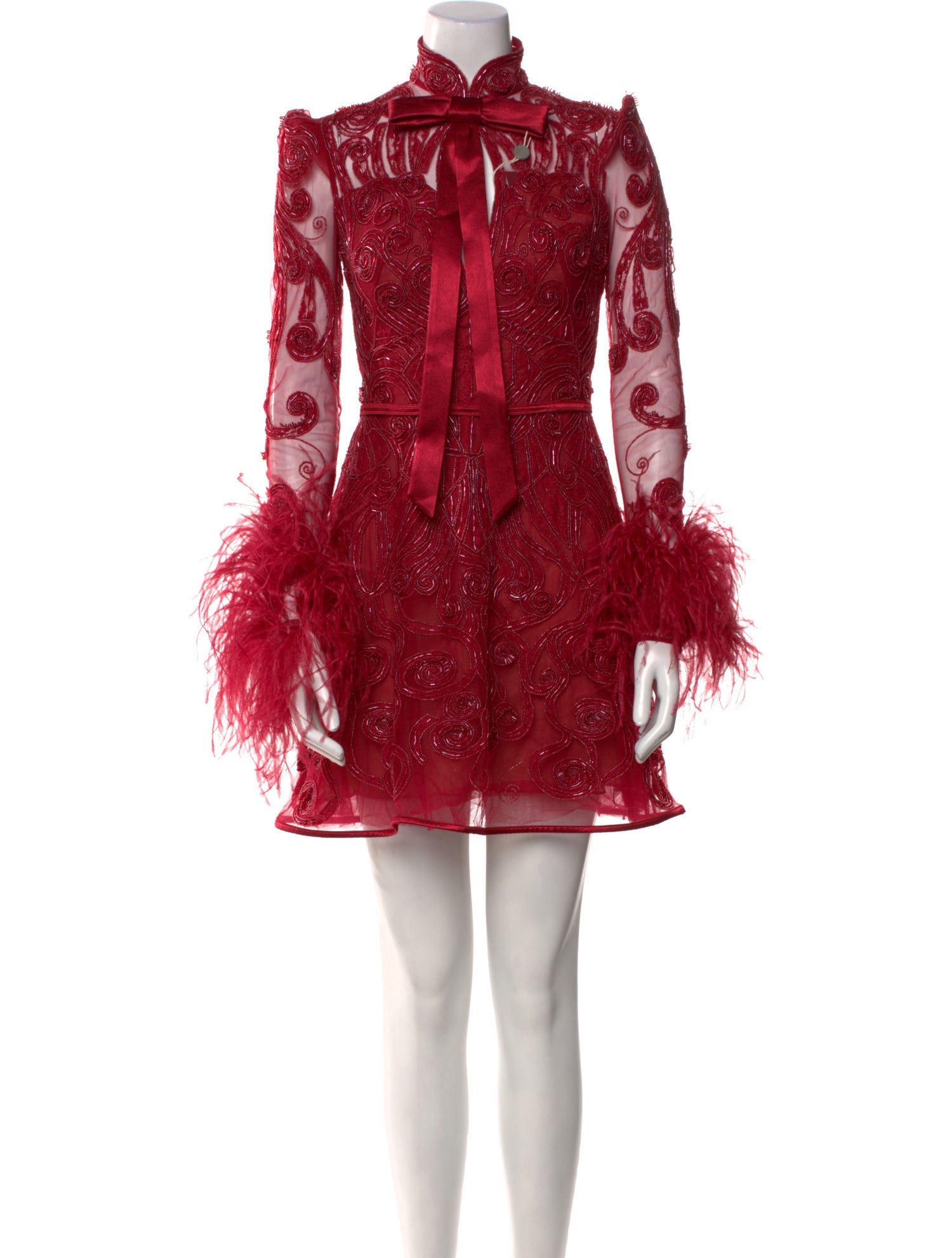 Zuhair Murad Lace Pattern Mini Dress w/ Tags