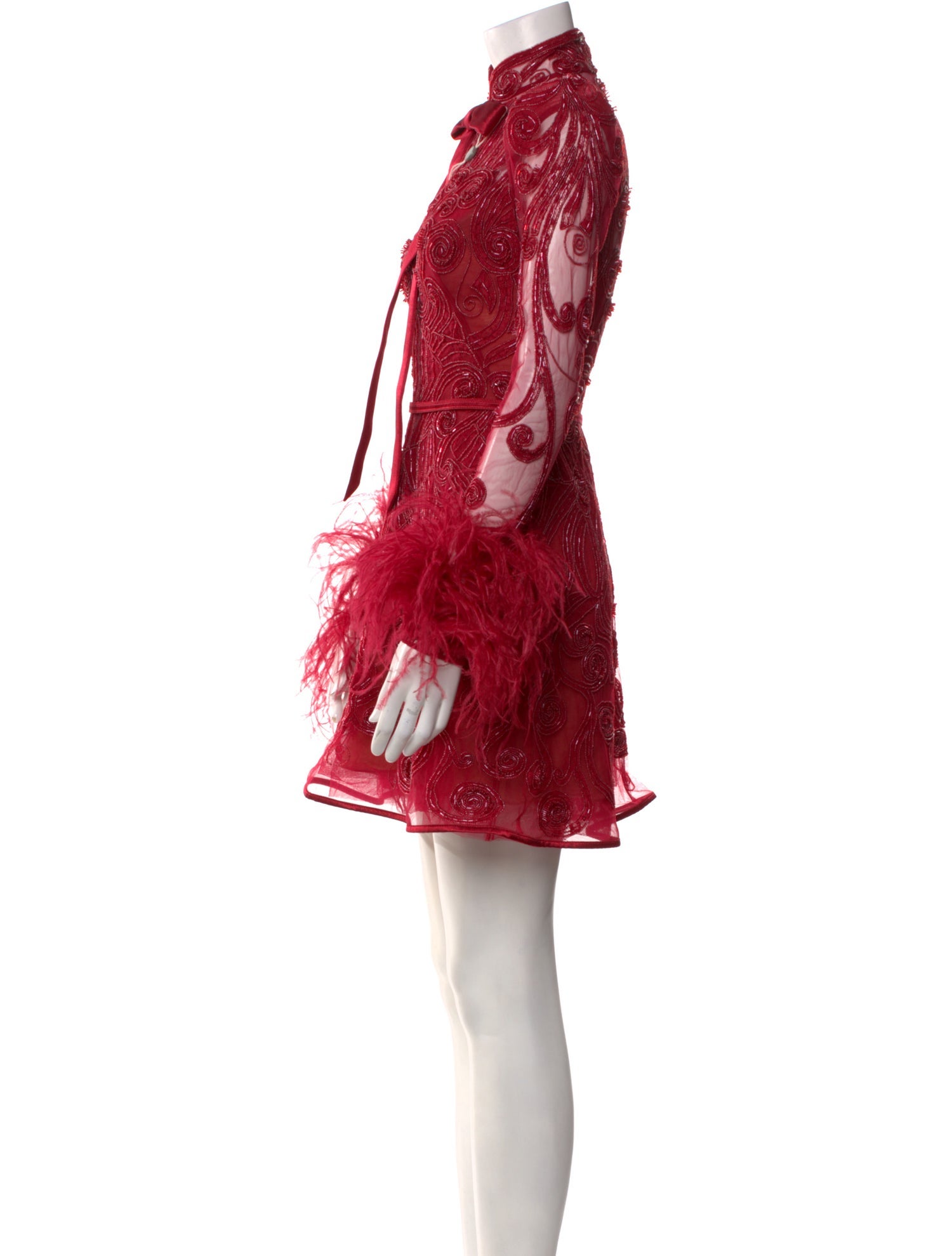Zuhair Murad Lace Pattern Mini Dress w/ Tags