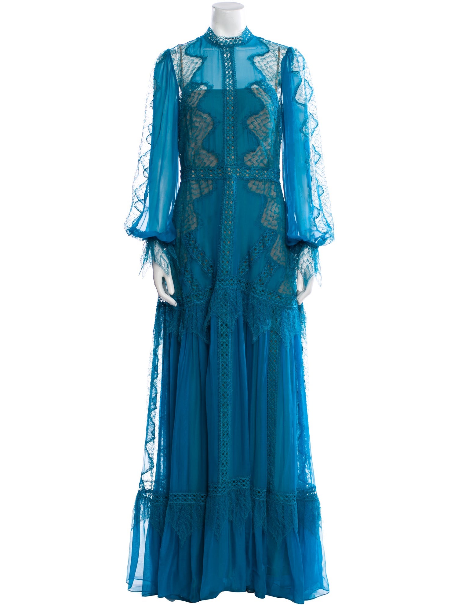 Zuhair Murad Mock Neck Long Dress