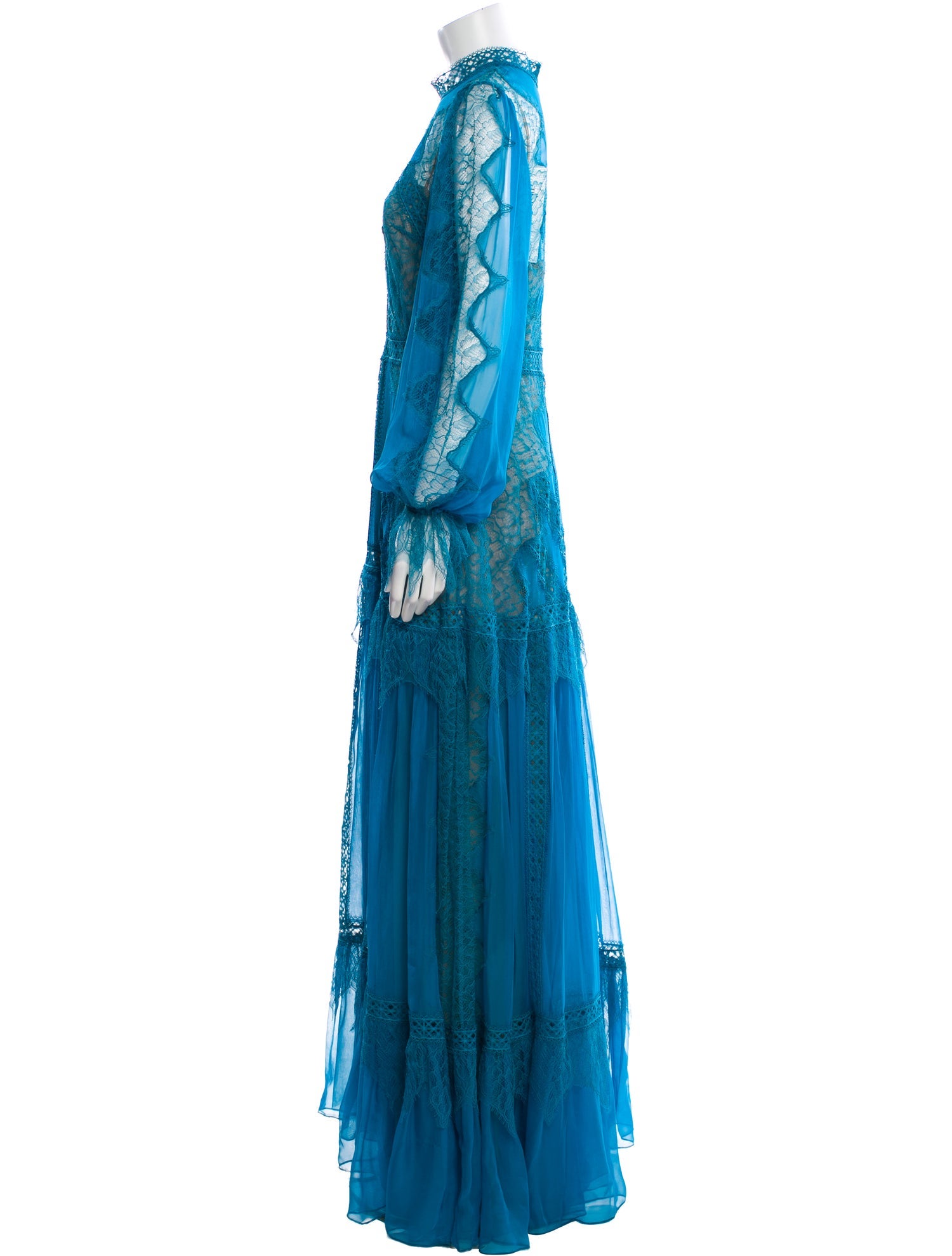 Zuhair Murad Mock Neck Long Dress