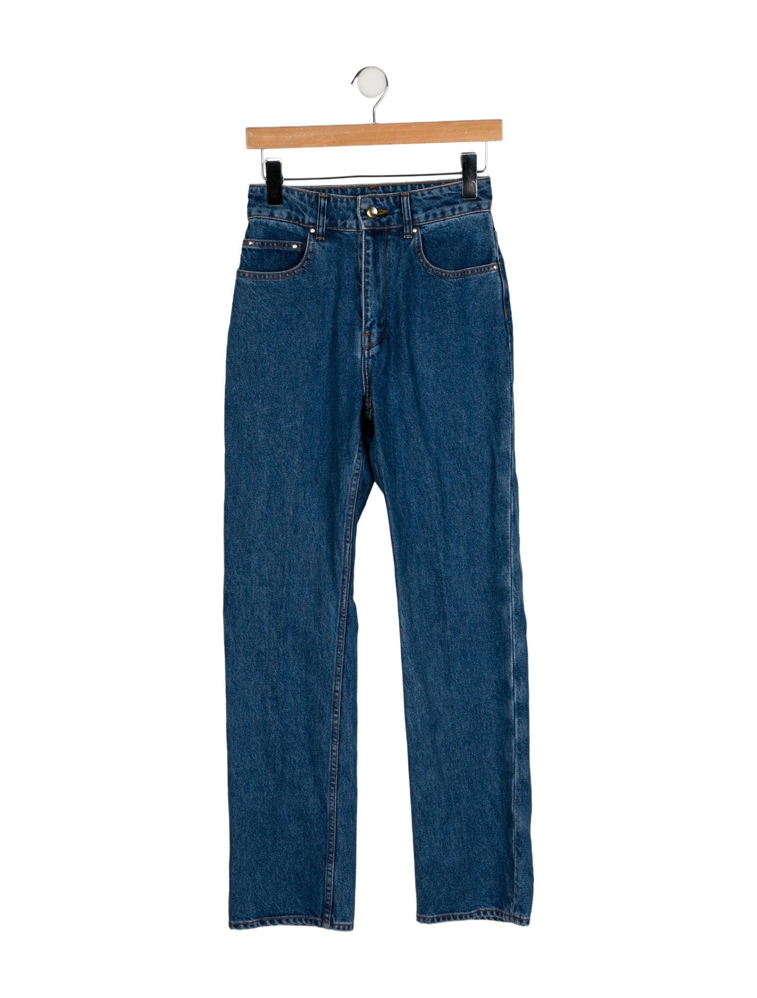 Ossou High-Rise Straight Leg Jeans