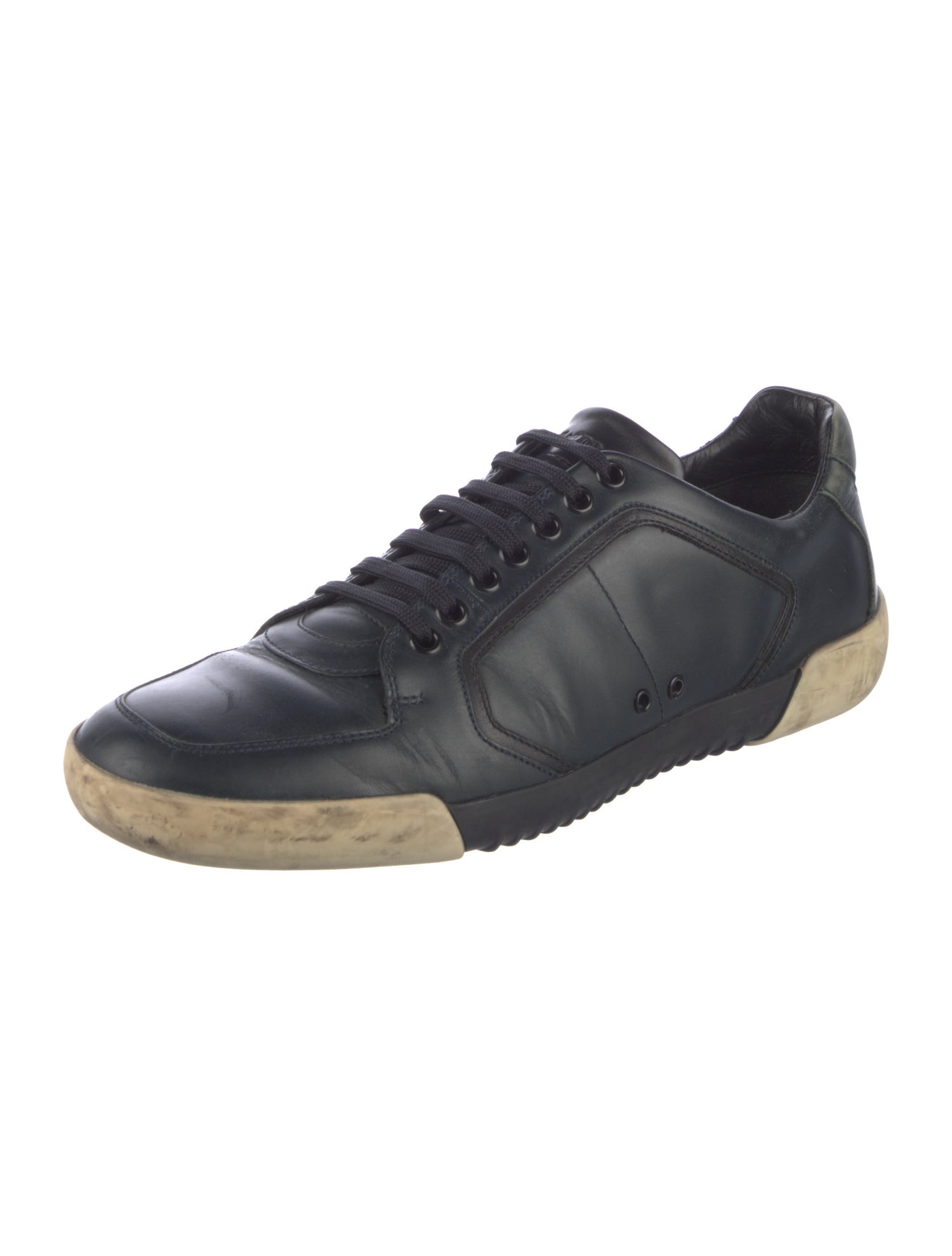 Z Zegna Leather Sneakers