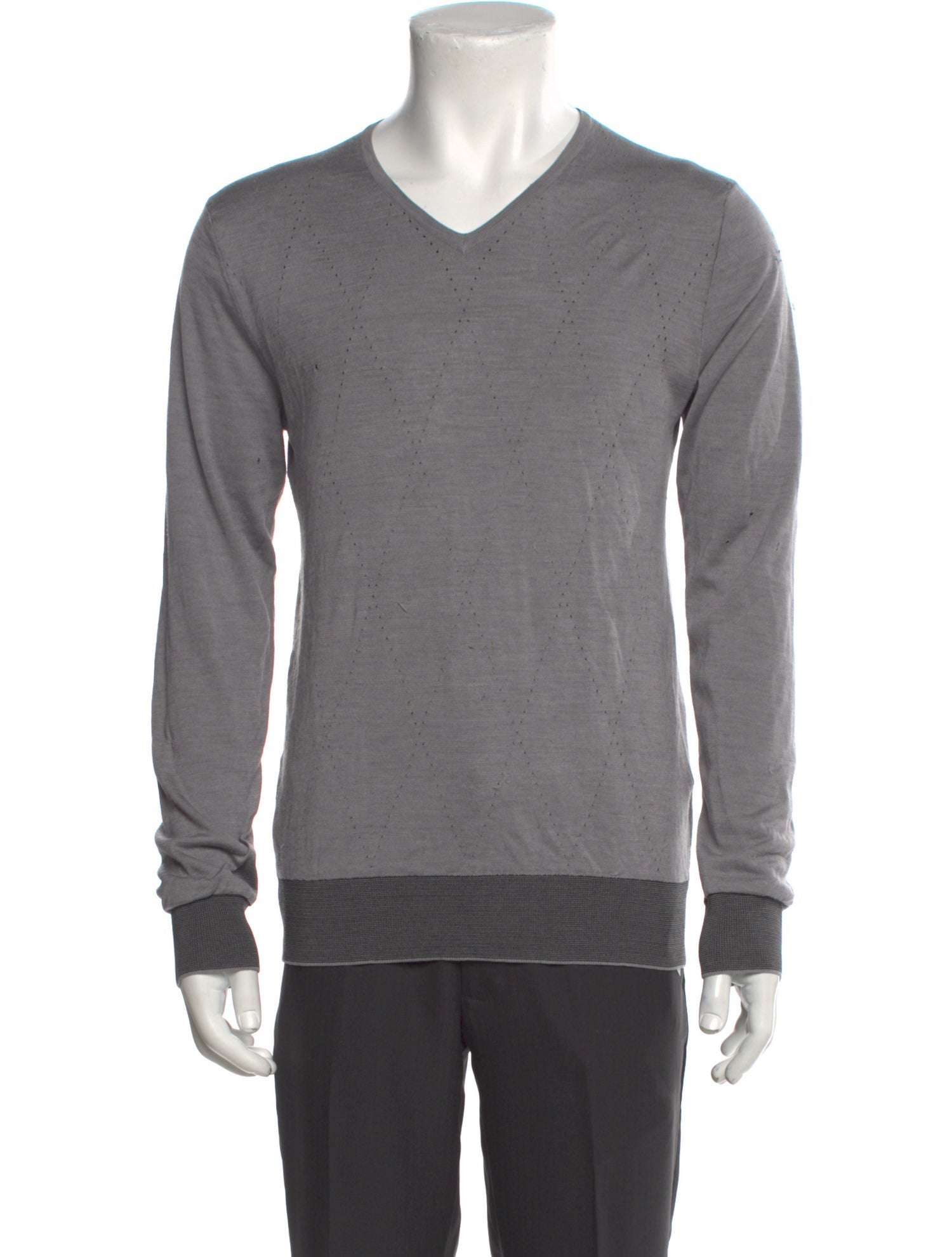 Z Zegna Silk V-Neck Pullover