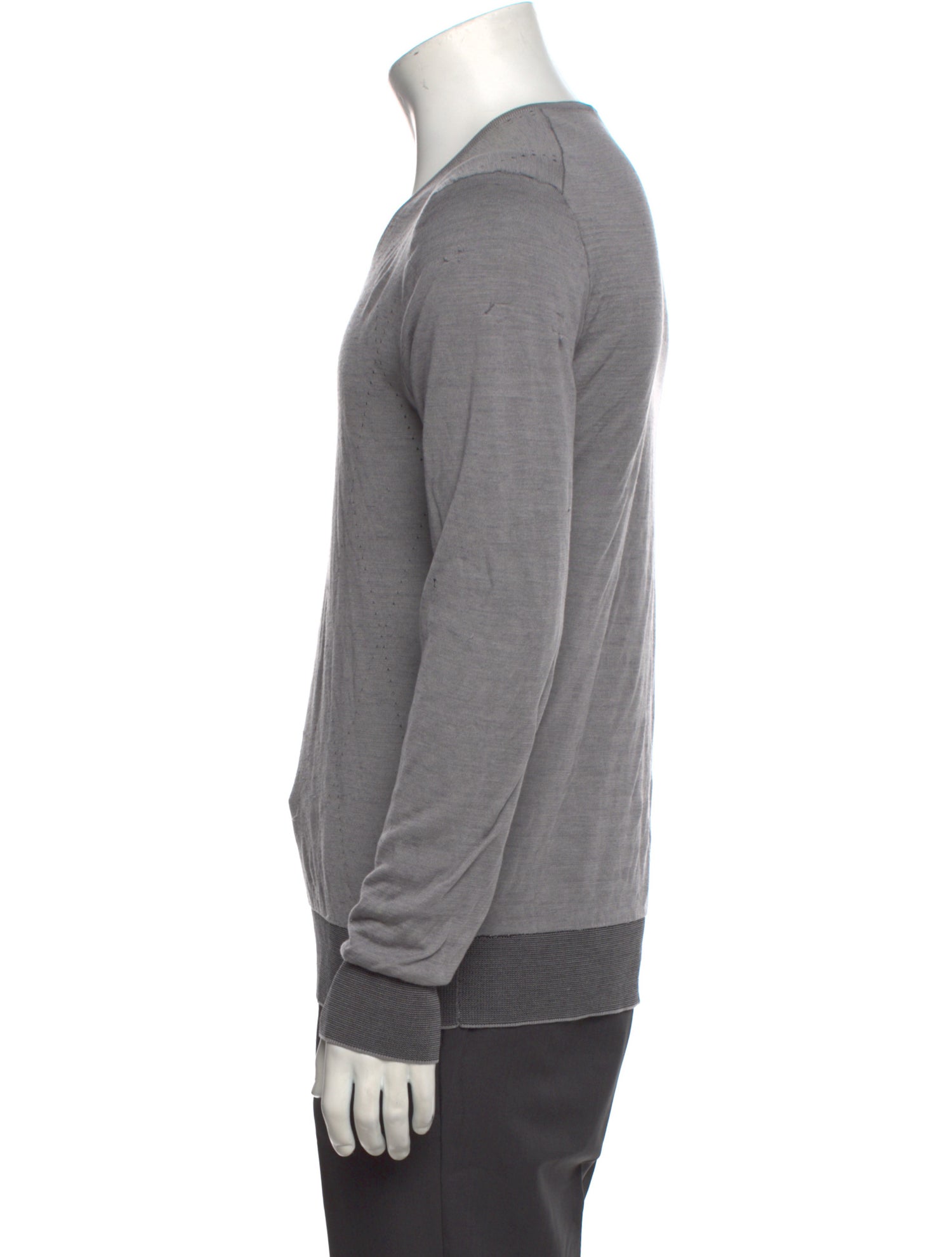 Z Zegna Silk V-Neck Pullover