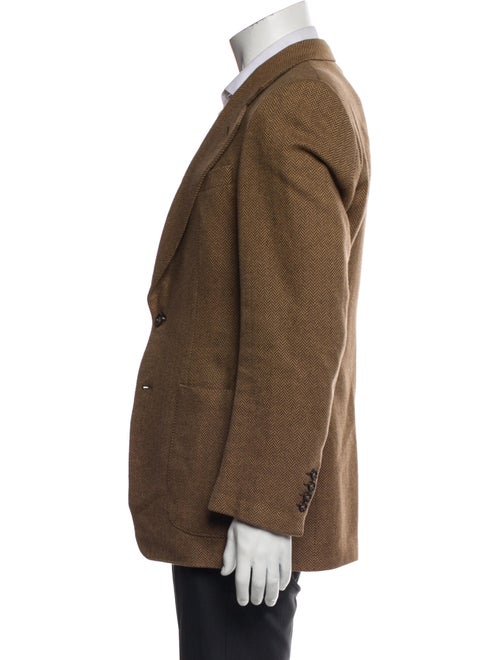 Z Zegna Cashmere Houndstooth Print Blazer